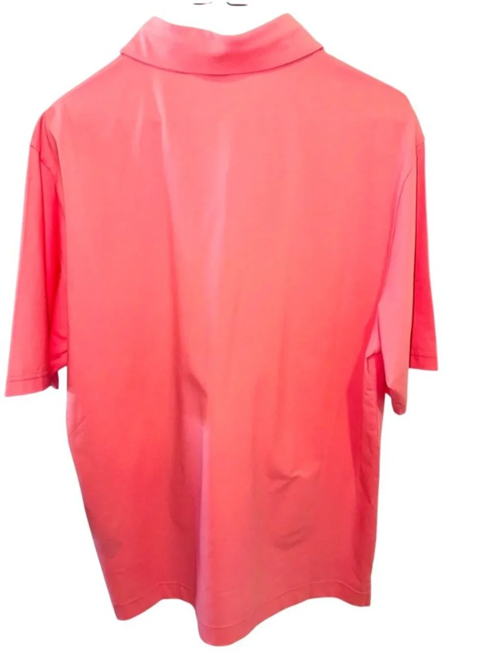 Footjoy Coral Pink Golf Polo Shirt Supima Cotton Stretch Mens M Casual Dri Fit